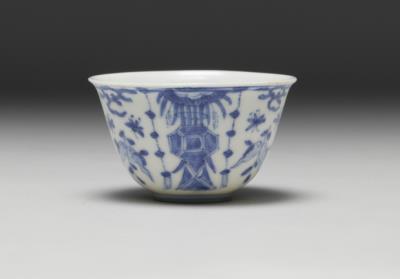 图片[2]-Cup with lanterns and immortals decoration in underglaze blue, Qing dynasty, 17th century-China Archive